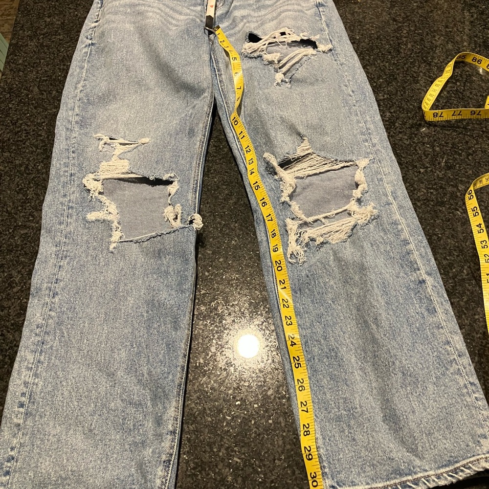 American Eagle Outfitters Light Blue Distressed Men's Jeans